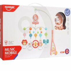 Mobile musical avec lumière et musique - Rose - huanger