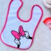 Bavoir bébé tout doux pour les repas de bébé - Motifs minnie