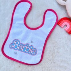 Bavoir bébé tout doux pour les repas de bébé - Motifs Barbie