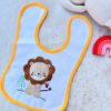 Bavoir bébé tout doux pour les repas de bébé - Motif Lion