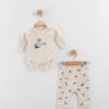 Ensemble Body & Pantalon 100% Coton Pur - motif dino