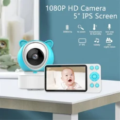 Babyphone video sans fil C8 + écran - Tuya