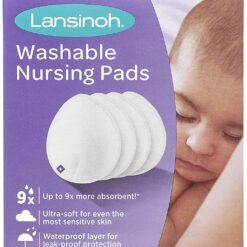 Lansinoh : Coussinets d'allaitement lavables doux x4.