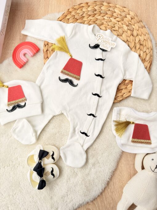 Tenue Baptême Gentleman 5 pcs 0-3mois