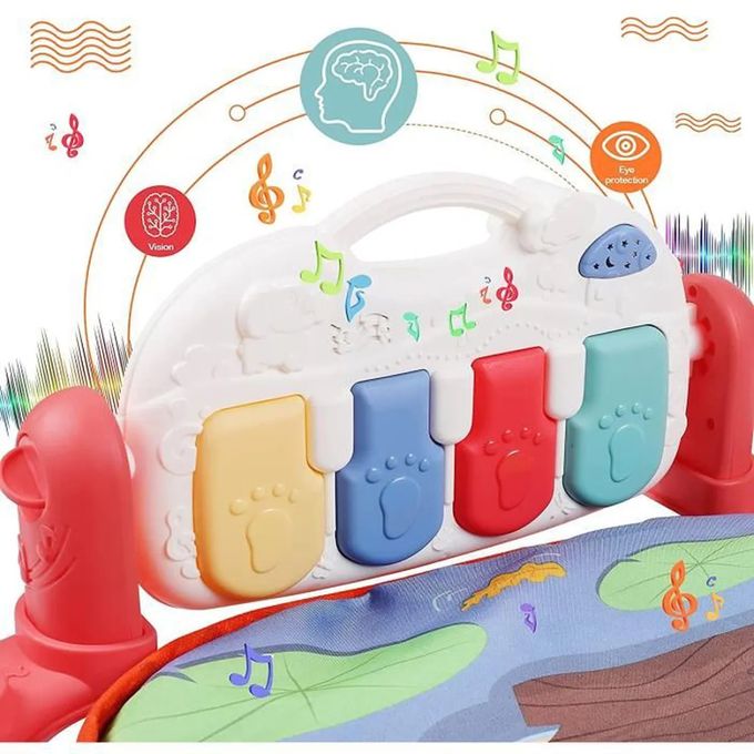 Huanger Tapis d'Eveil Jeux Bébé Piano Pied Musique Jouet