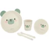 Service de table en bambou Bear Mint - Kikkaboo