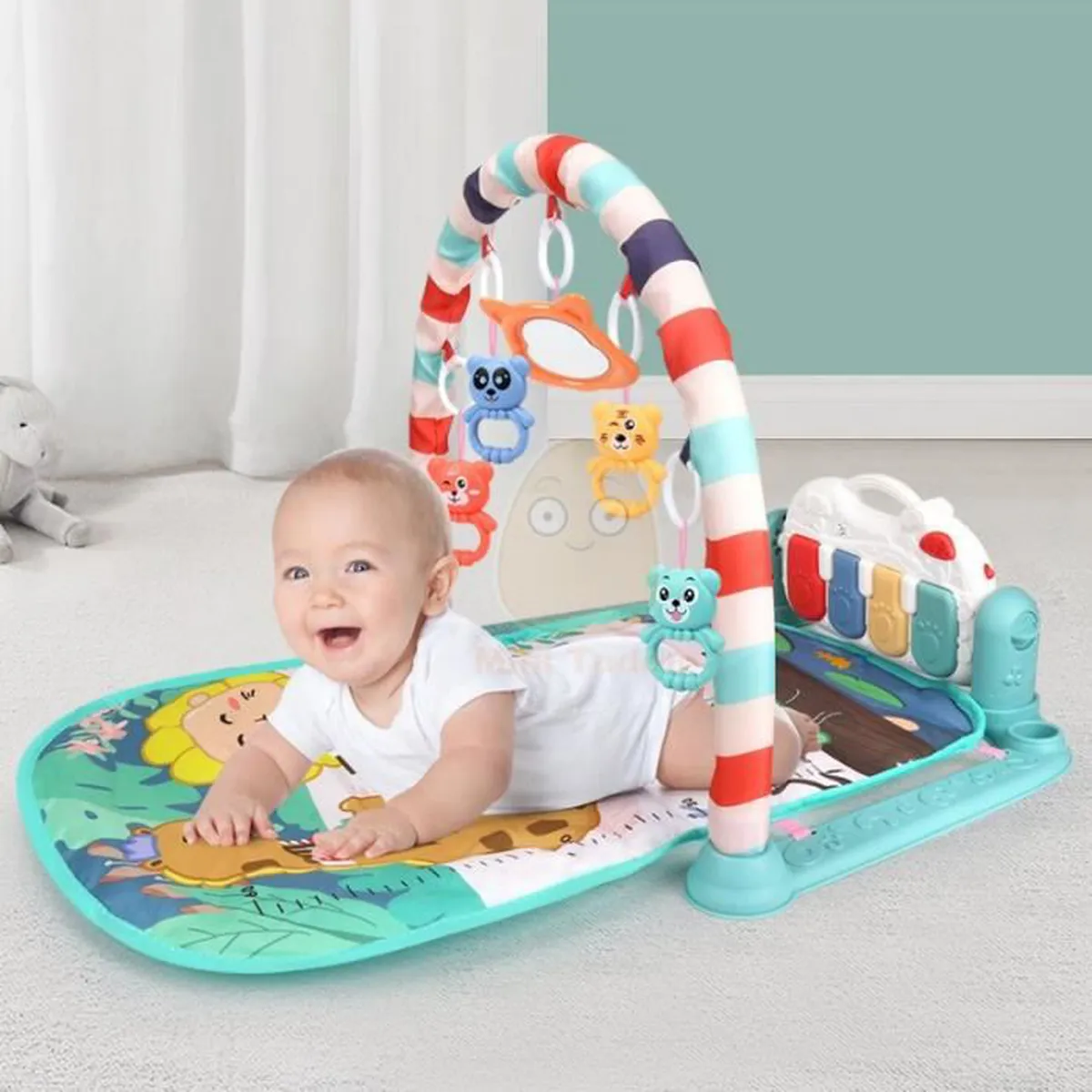 Tapis de jeu de piano Bluetooth pour bébé, Baby's piano gym