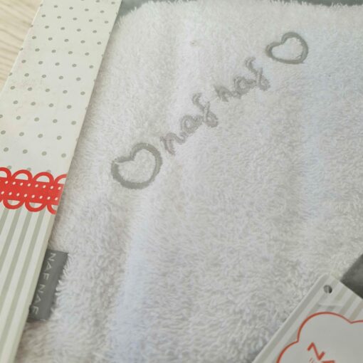 Sortie de bain 100x100 blanche - Naf naf