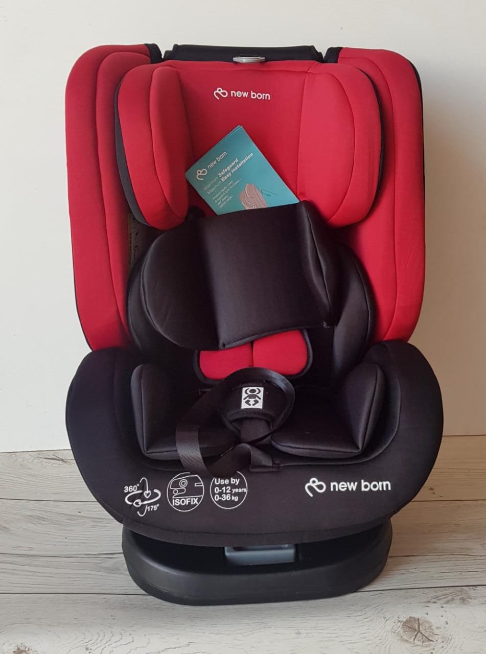 SIÈGE AUTO PIVOTANT ISOFIX GROUPE 0/1/2/3 ROUGE – MON BEBE - Mon