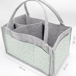 Panier à couches portable pour bébé vert - Babyjem