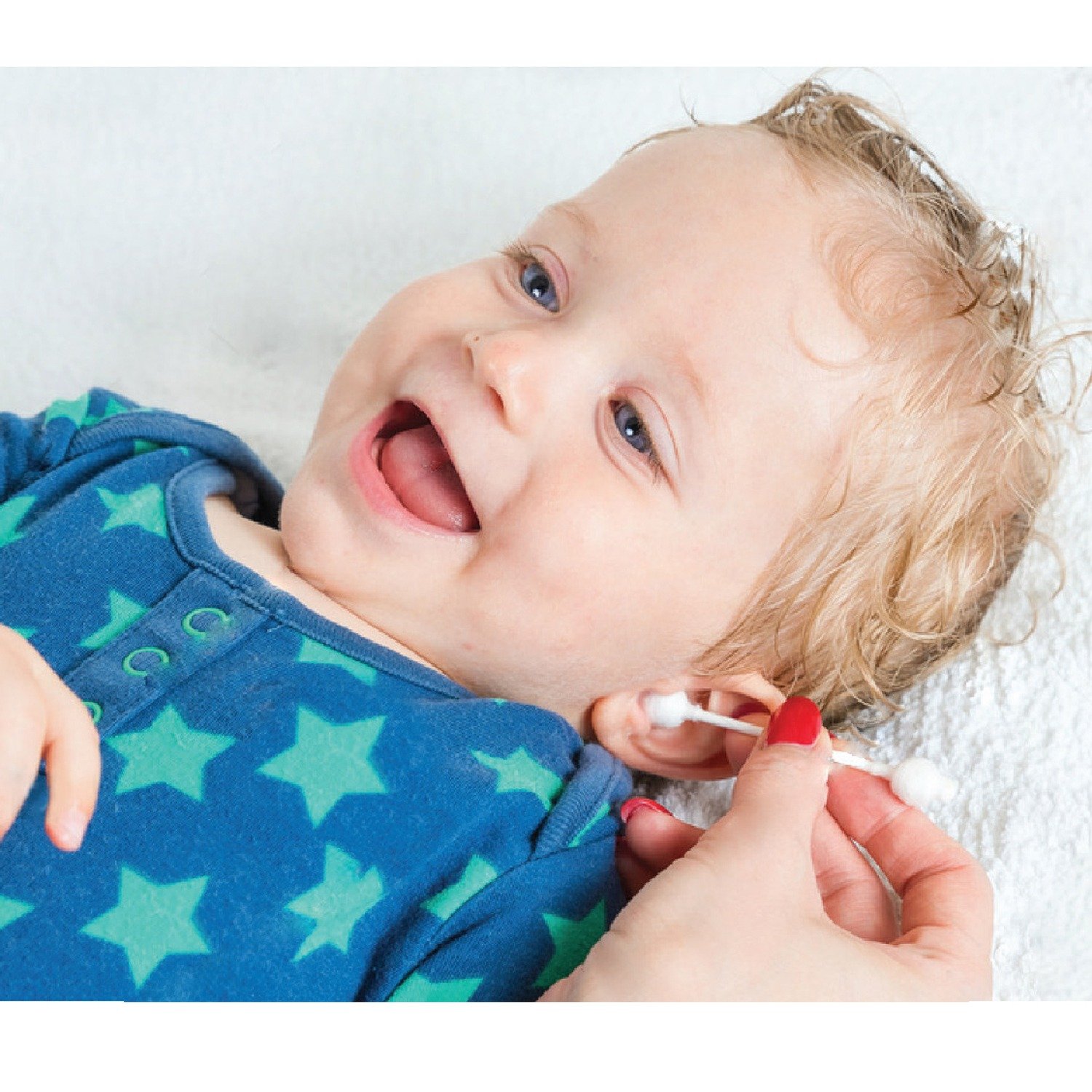 Coton-tige Safety Bâtons d'oreille souples pour bébé - weebaby