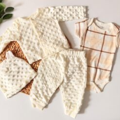Ensemble tenue pour Bébé 4 Pièces en Velours
