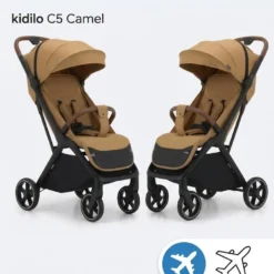 poussette Kidilo C5 camel pour avion cabine
