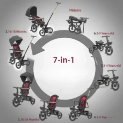 Tricycle évolutif Kidilo 7 en 1