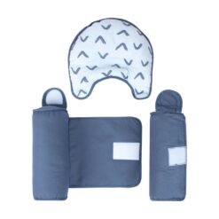 Pad coussin + 2 cales bébé motif bleu boomerang- Sevi