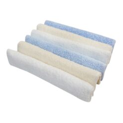 Lot de 6 Serviettes buccales 25x25cm Bleu - Bebekevi