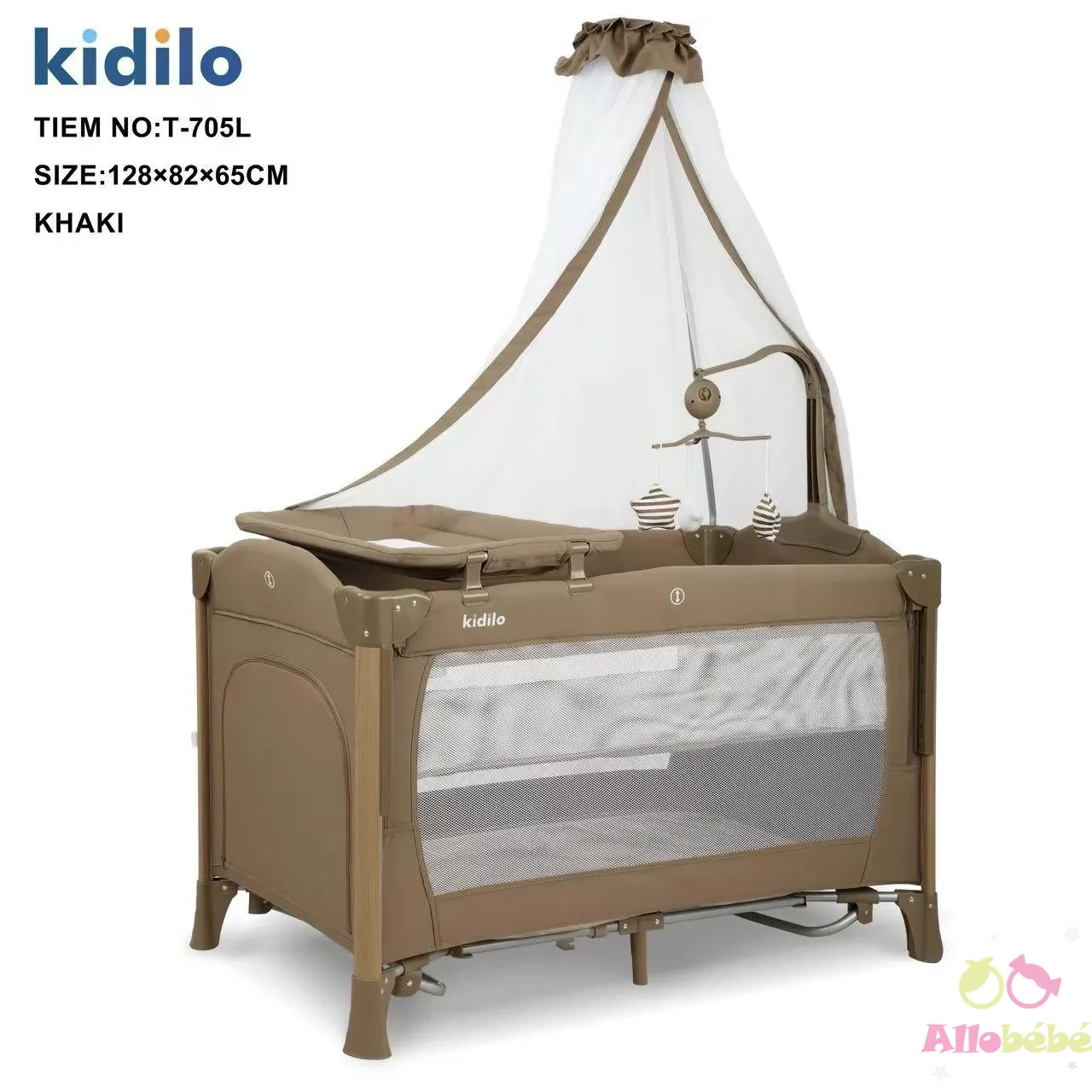 cododo lit berceau beige kidilo