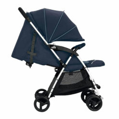 Poussette Compacte Curvi en Bleu + chanceliere + cache pluie - Cam