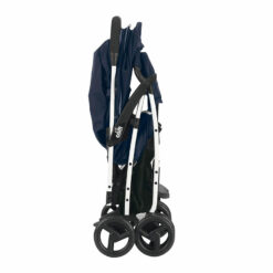 Poussette Compacte Curvi en Bleu + chanceliere + cache pluie - Cam