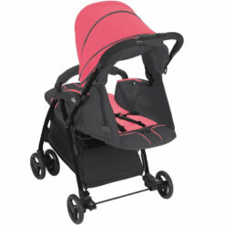 Poussette Compacte Curvi en Rouge + chanceliere + cache pluie - Cam