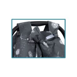 Couverture Housse de siège-auto Gris motif fleur Pissenlit - Sevi