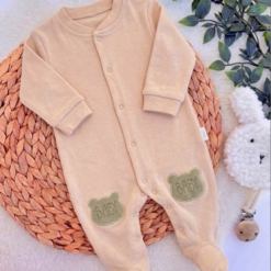 Grenouillère Bébé Garçon – Douceur du Coton et Ouverture Facile