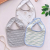 Pack de 3 Bavoirs Coton Doux – Protection Bébé Allaitement et Biberon