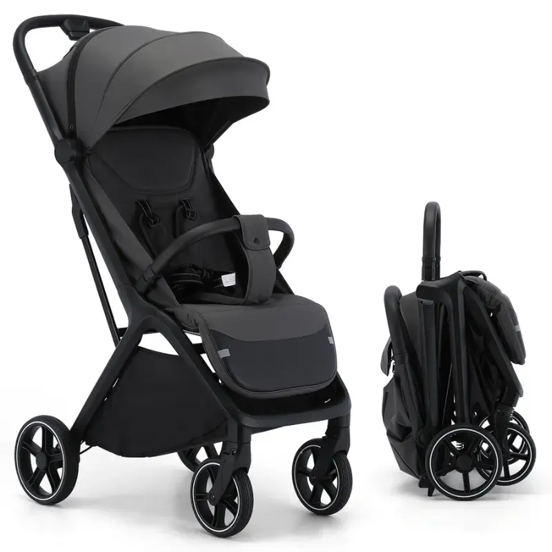 poussette kidilo compcte solide aluminum noir