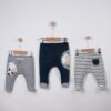 Lot de 3 Pantalons 0-3mois Coton 100% - Joie et Bien-être