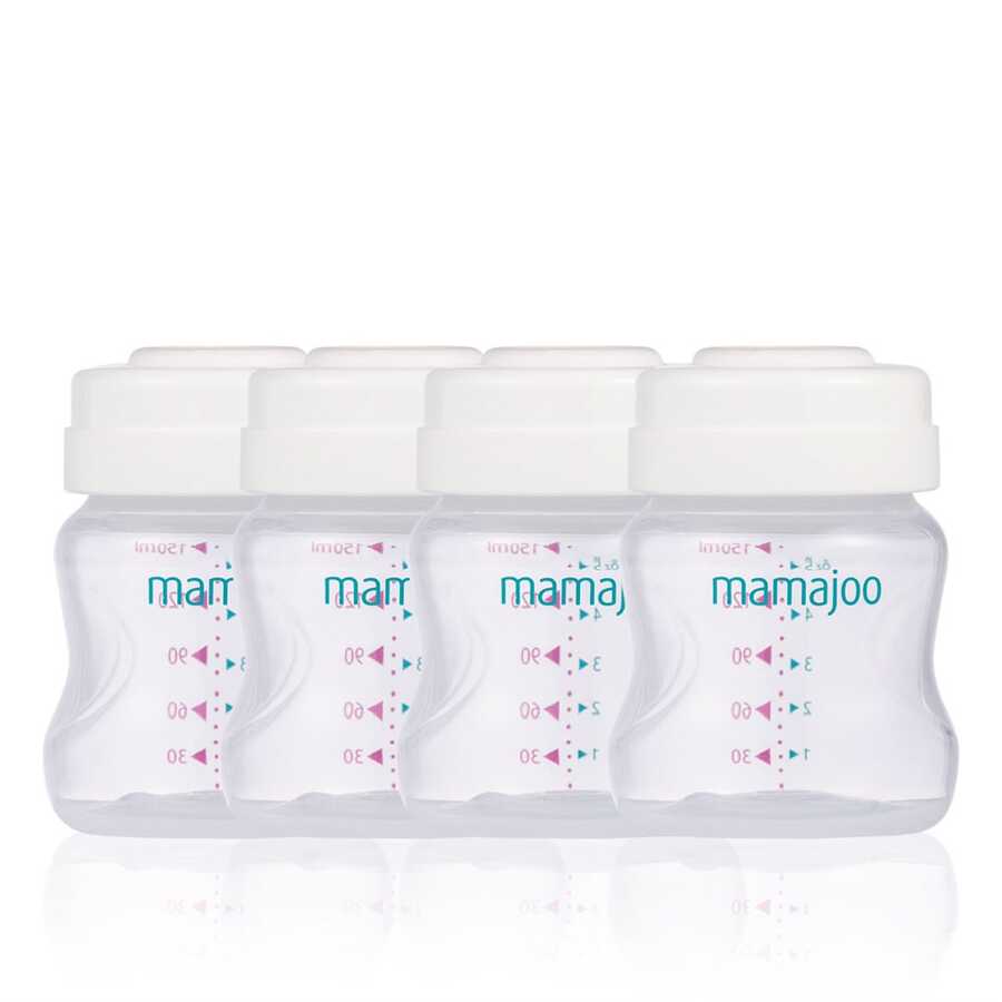 Pots de Conservation du Lait Maternel 4x150 ml - Mamajoo