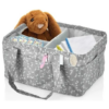 Panier à couches lavable pour bébé gris - Babyjem