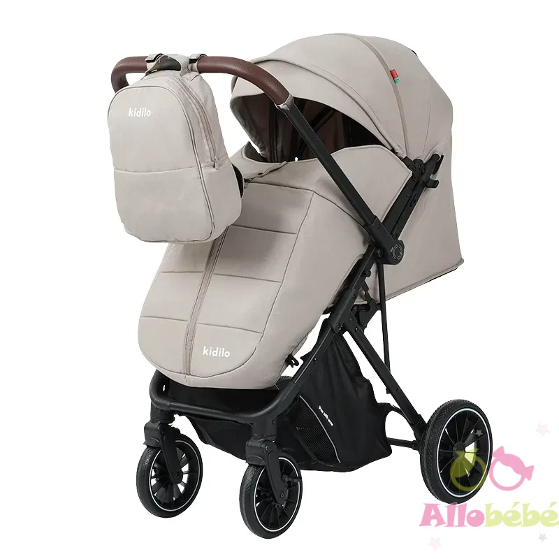 poussette kidilo avec sac beige