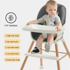 chaise haute bébé Couleur Bois - Cozymum