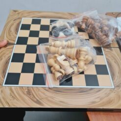 Coffret de jeu 3en1 - Echecs, Dames, Backgammon - sulida
