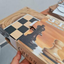 Coffret de jeu 3en1 - Echecs, Dames, Backgammon - sulida