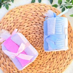 Pack 10 Serviettes Bébé en Coton Pur - Couleurs Éclatantes et Praticité