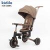 Kidilo 3125 tricycle dès 1 an – pousseur parental amovible pédalier ceinture sécurité