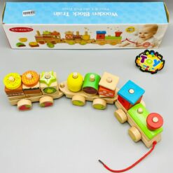 Train éducatif en blocs de bois 30 pcs - vi vi wood