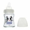 Dodie - Biberon sens+ verre anti- colique tetine plate London 150ml