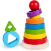 Pyramide empilable en bois Montessori - tower