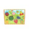 Puzzle 8 fruit en bois