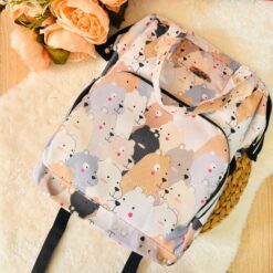 Sac à dos bébé avec motifs et porte-bouteille isotherme