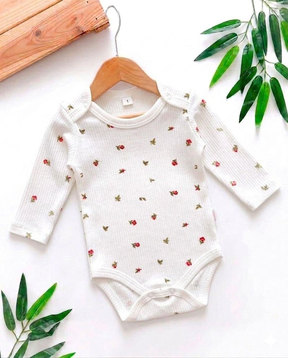 Body Bébé Fille en Coton Pur – Douceur et Confort Premium