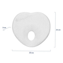 Anti tête plate Coeur Blanc- Kikkaboo