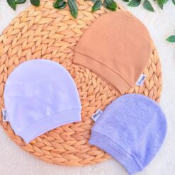 Bonnet Bébé hyper doux 100% Coton - 0 à12 Mois