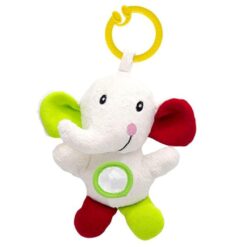hochet éléphant vibrant à accrochet