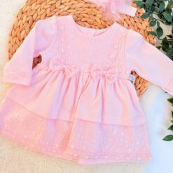 Robe Butterfly dentelle avec bandeau : coton biologique