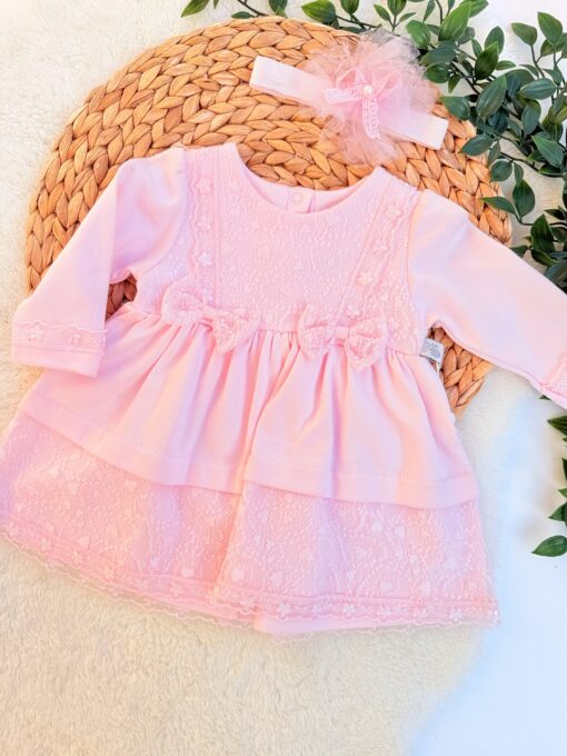Robe Butterfly dentelle avec bandeau : coton biologique