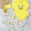 Ensemble 3 pièces bébé Tweety : Confort, style et adorabilité coton organique