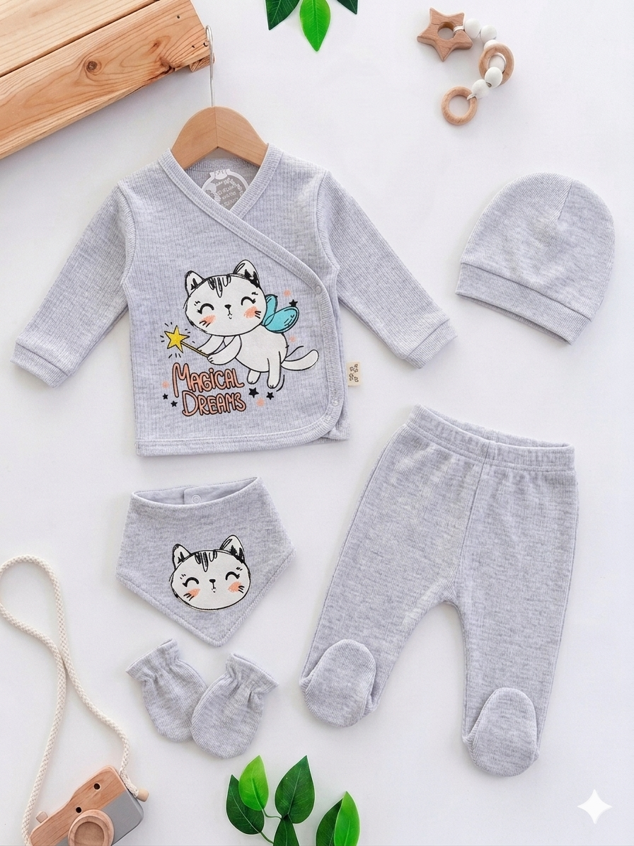Pack Naissance 5 Pcs Douceur Coton - Magical dreams